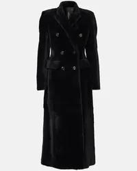 BLANCHA Cappotto in shearling Nero