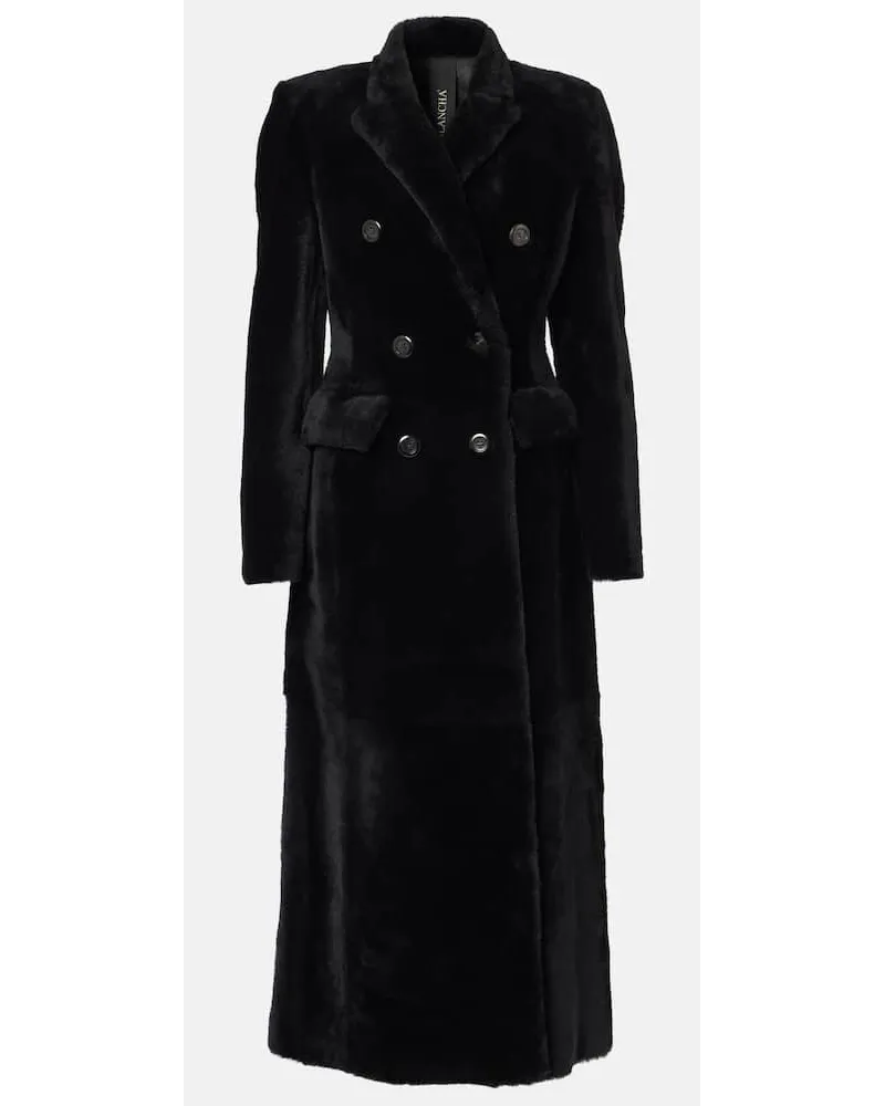 BLANCHA Cappotto in shearling Nero