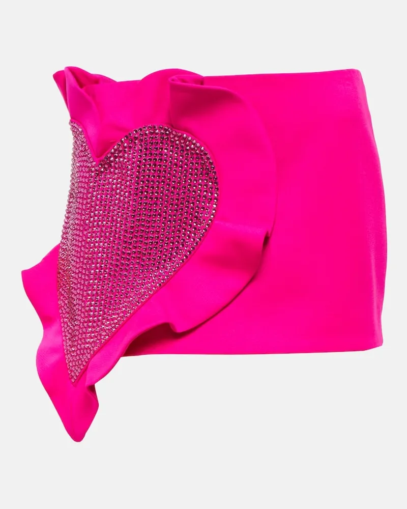 Area Minigonna in lana con volant Rosa