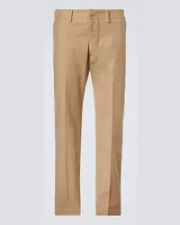 Tom Ford Pantaloni chino in misto cotone Beige