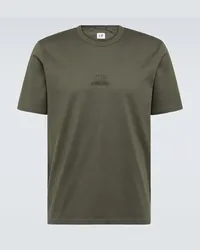 C.P. Company T-shirt in jersey di cotone con logo Verde