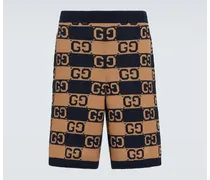 Shorts in jacquard di cotone GG