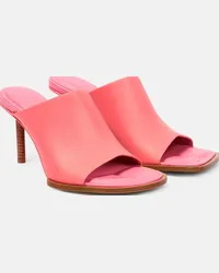 Jacquemus Pumps Les Mules Rond Carré in pelle Rosa