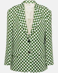 Dries van Noten Blazer monopetto a quadri Multicolore