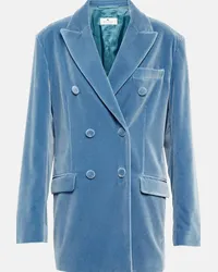 Etro Blazer oversize in velluto Blu