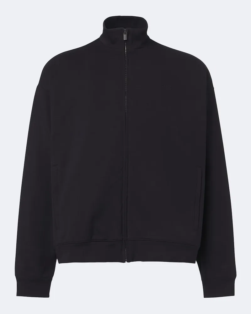 Gucci Giacca sportiva in jersey di misto cotone Nero