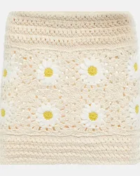 Alanui Minigonna Daisy in crochet Multicolore