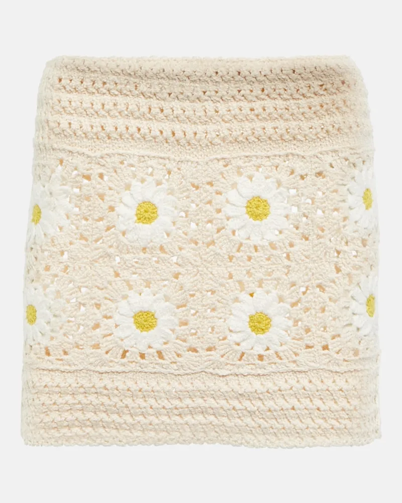 Alanui Minigonna Daisy in crochet Multicolore
