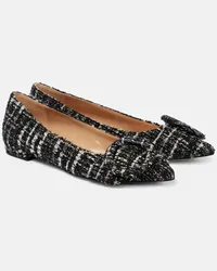 Gianvito Rossi Ballerine Venezia in bouclé Nero