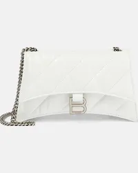 Balenciaga Clutch portafoglio Crush Mini in pelle Bianco