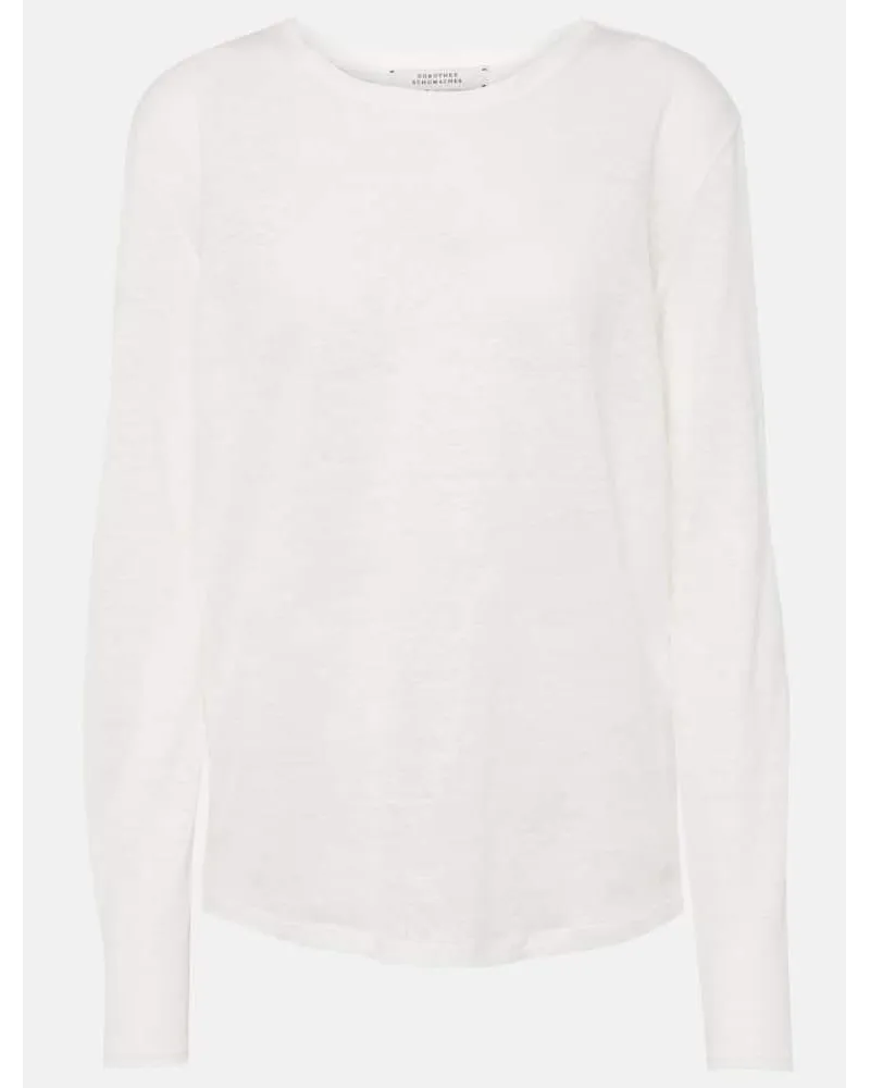Dorothee Schumacher Top Natural Ease in canapa Bianco