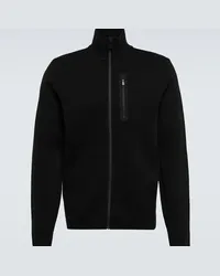 Aztech Mountain Pullover in lana con zip Nero