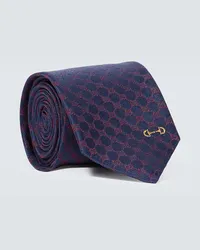 Gucci Cravatta in seta jacquard GG Multicolore