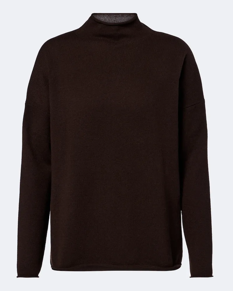 Jardin des Orangers Pullover a collo alto in Cashmere Marrone
