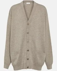 The Row Cardigan in misto lana Grigio