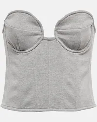 Magda Butrym Bustier in jersey misto cotone Grigio