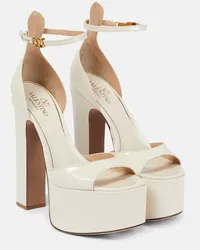 Valentino Garavani Sandali con plateau Tan-Go 155 Bianco