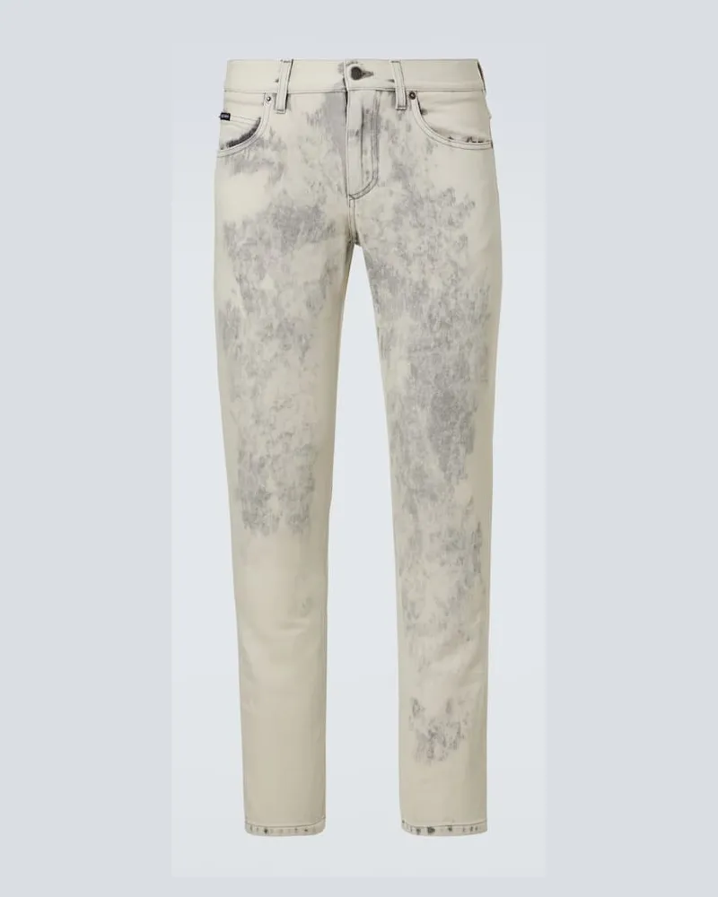Dolce & Gabbana Jeans regular con stampa Bianco