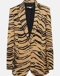 Stella McCartney Blazer in jacquard di misto lana Multicolore