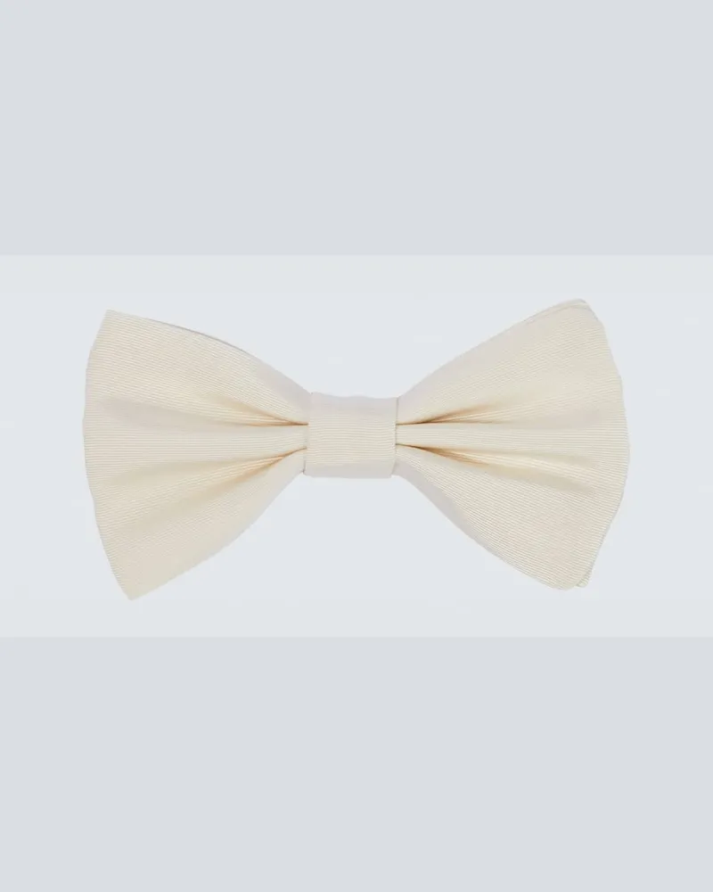 Loro Piana Papillon in faille di seta Bianco