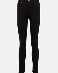 Acne Studios Jeans skinny a vita alta Nero