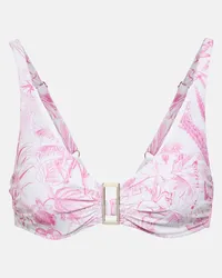 Melissa Odabash Top bikini Bel Air con stampa Rosa