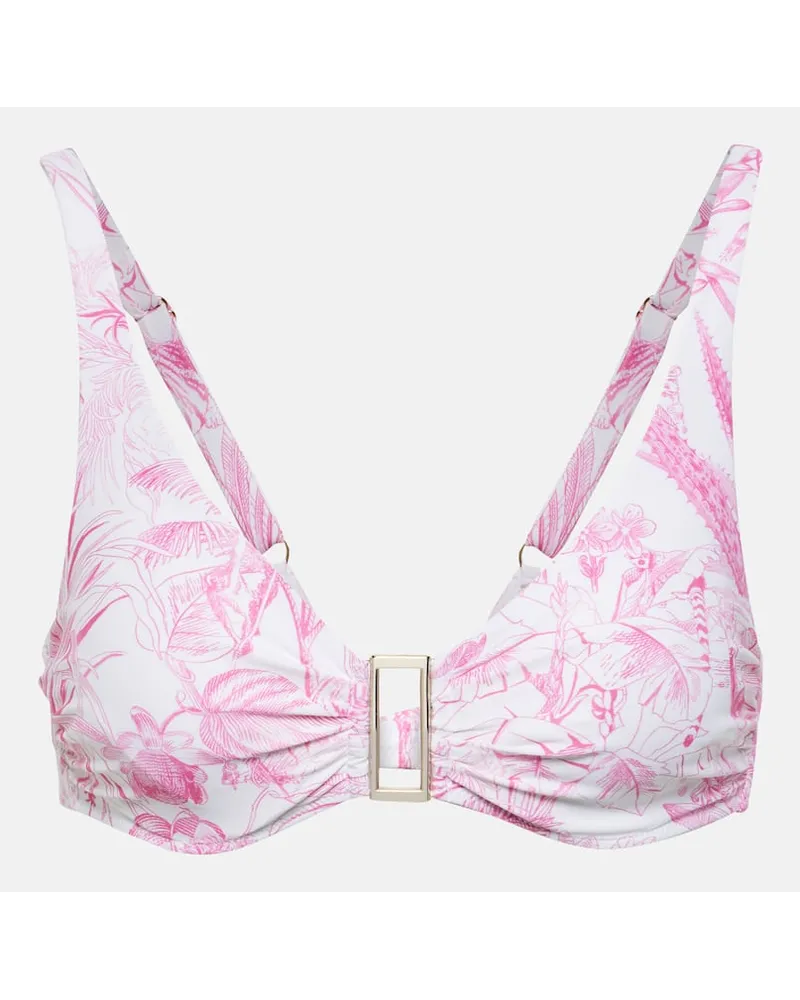 Melissa Odabash Top bikini Bel Air con stampa Rosa