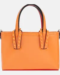 Christian Louboutin Borsa Cabata Nano in vernice Arancione