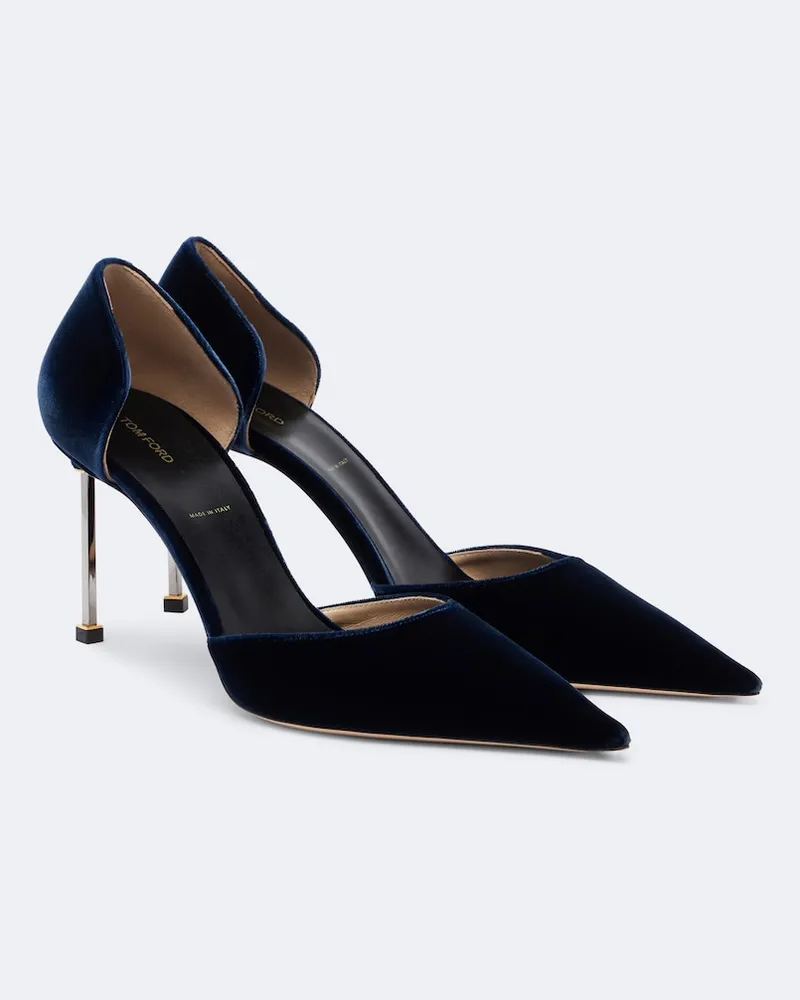 Tom Ford Pumps in velluto Blu