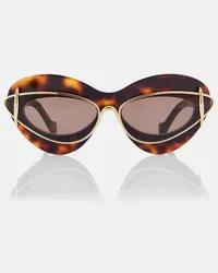 Loewe Occhiali da sole cat-eye Marrone