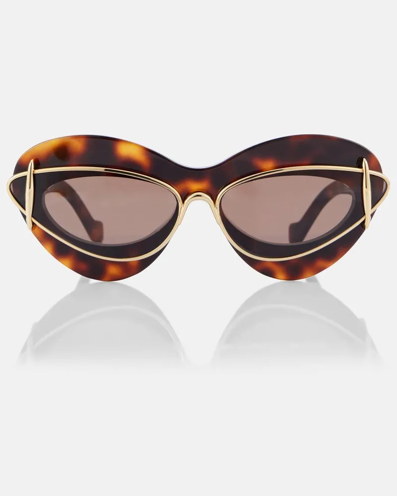 Loewe Occhiali da sole cat-eye Marrone