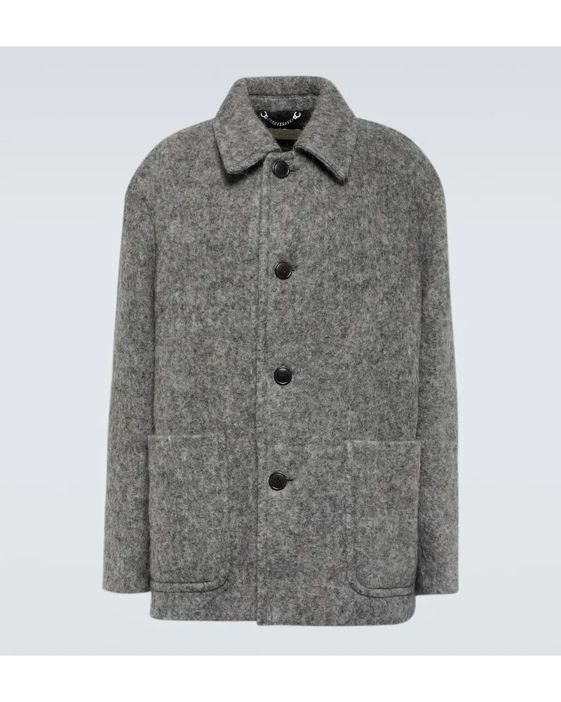 Dries van Noten Cappotto monopetto Grigio
