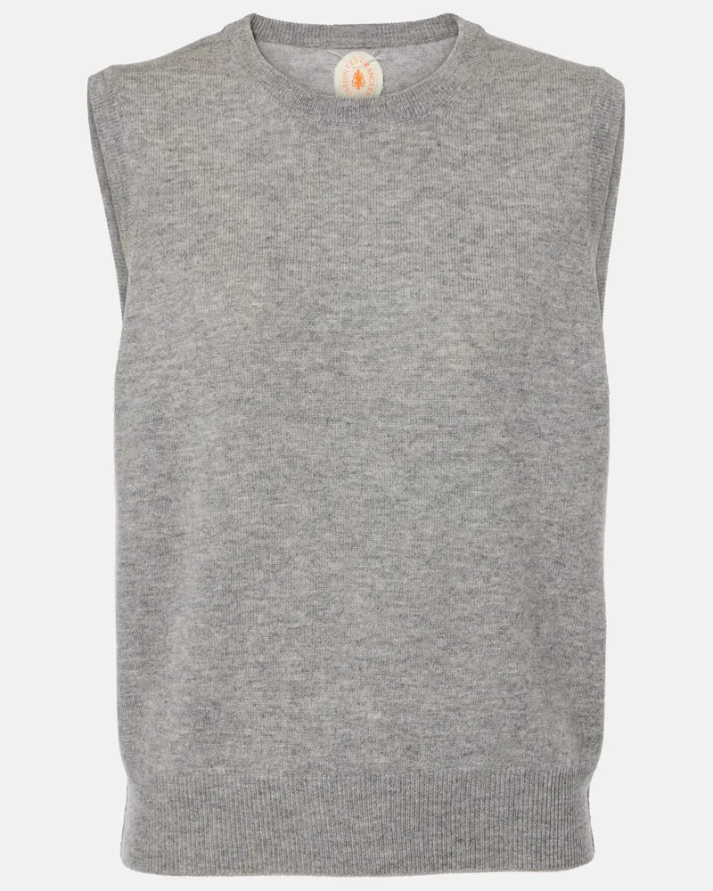 Jardin des Orangers Gilet in cashmere e lana Grigio