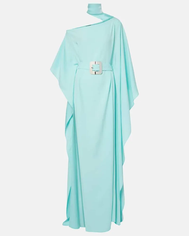 Taller Marmo Caftano Taylor in crÃªpe cady Blu