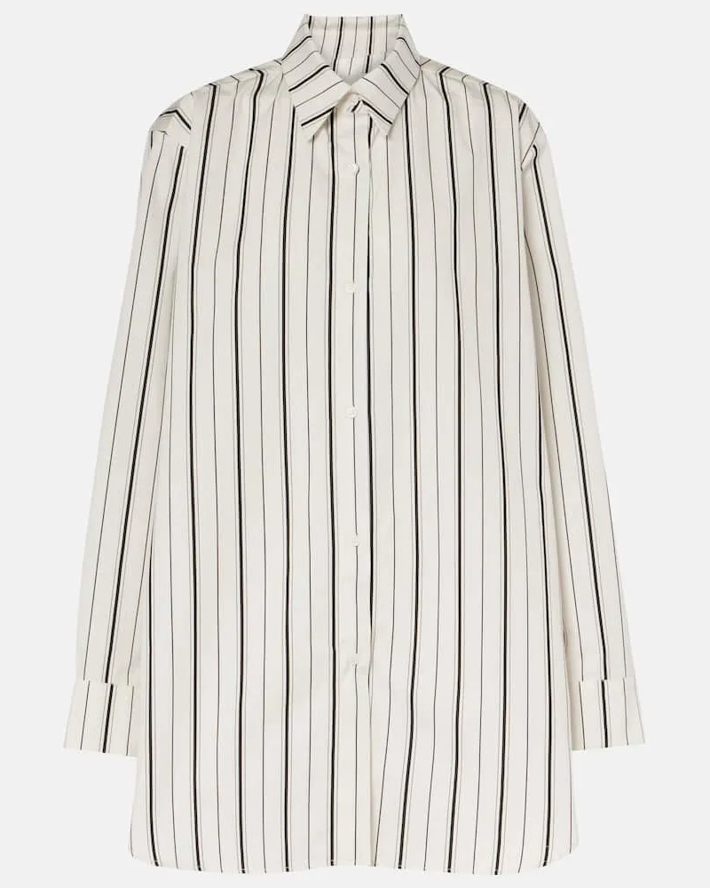 TOVE Camicia Damita in cotone a righe Bianco