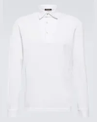 Loro Piana Polo in cotone piqué Bianco