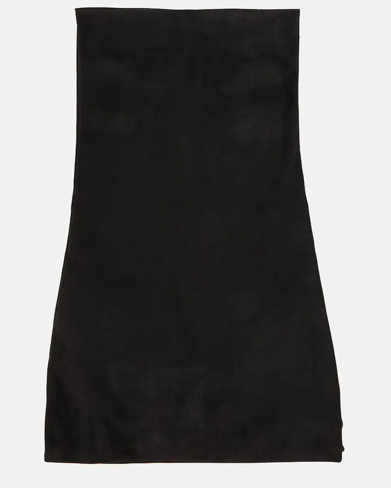 The Row Borsa a guanto in suede Nero