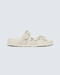 Birkenstock Sandali III Mayari in suede e pelle Beige