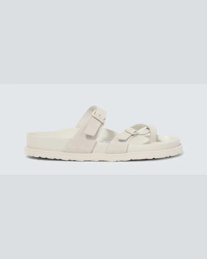 Birkenstock Sandali III Mayari in suede e pelle Beige