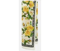 Dolce & Gabbana Sciarpa con stampa floreale Giallo