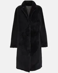 Yves Salomon Cappotto reversibile in shearling Nero