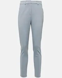 Max Mara Pantaloni slim Farad in misto cotone Grigio