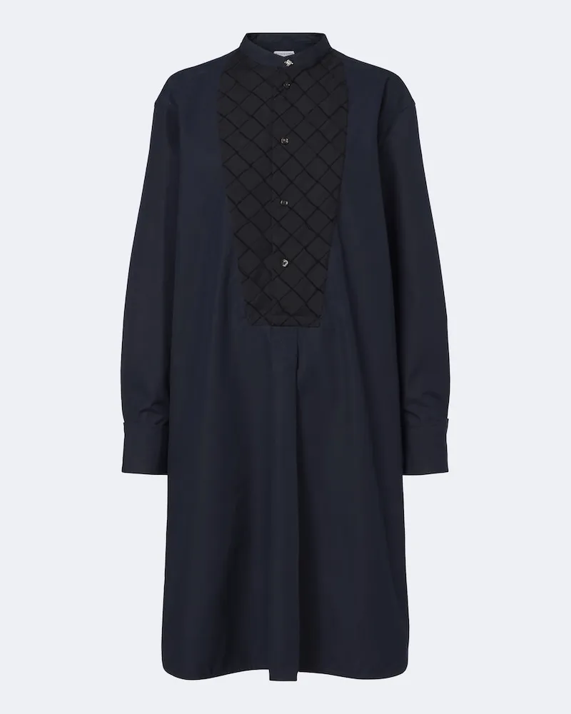 Bottega Veneta Blusa in popeline di cotone Blu
