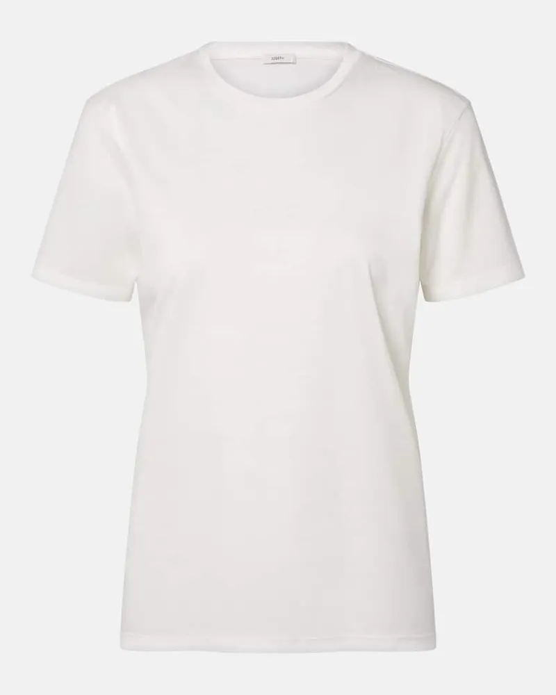 Joseph Top Livia in jersey di cotone Bianco