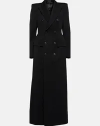 Balenciaga Cappotto doppiopetto in lana Nero