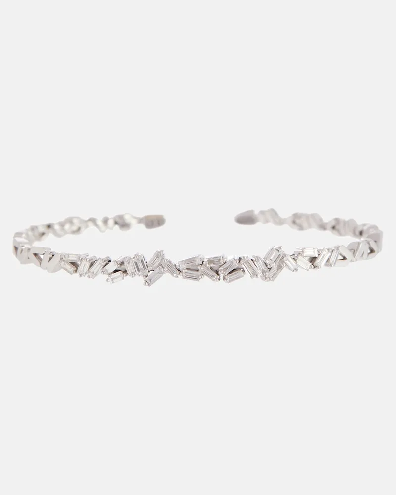 Suzanne Kalan Bracciale in oro bianco 18kt con diamanti Oro