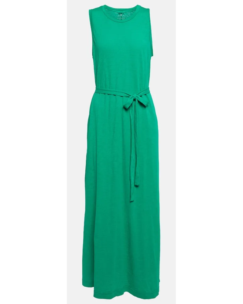Velvet Abito lungo Edith in cotone Verde