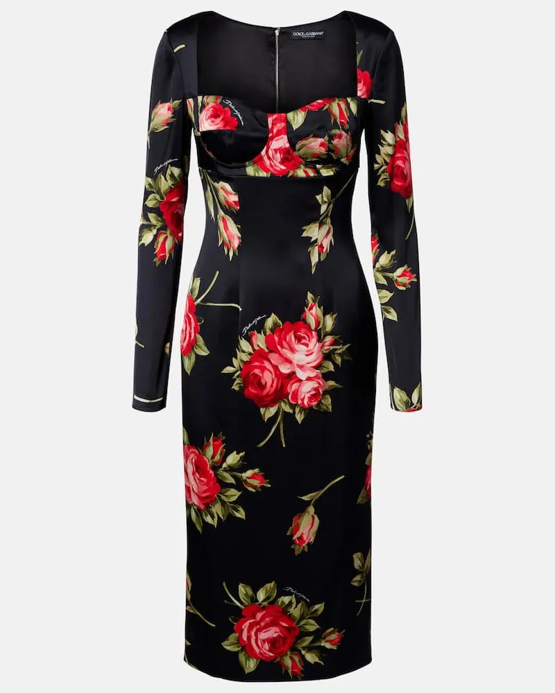 Dolce & Gabbana Abito con stampa floreale Multicolore