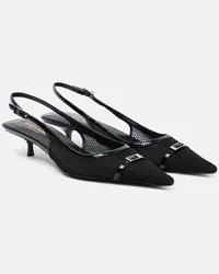 Saint Laurent Pumps slingback Quarida 30 in mesh Nero