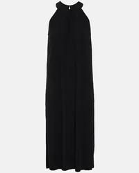 Max Mara Leisure - Abito midi Elia in jersey Nero